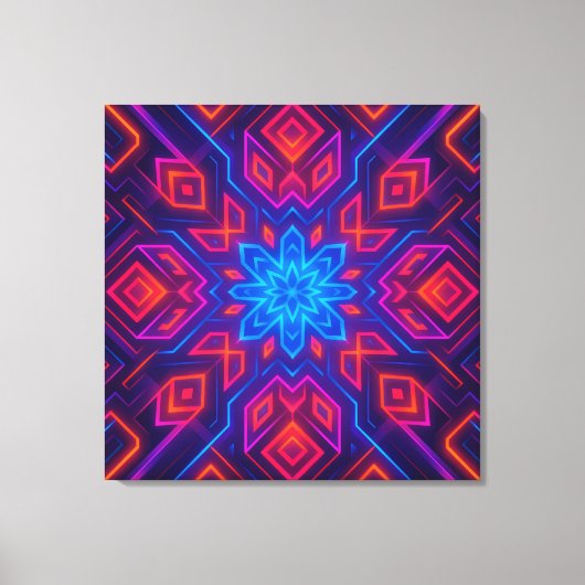 Kaleido Dreams | Levendige Abstracte Canvas Wall A Afdruk (Voorkant)