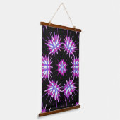 Kaleido Starburst – Purple Pattern Tapestry Hangend Wandkleed (Gebogen)