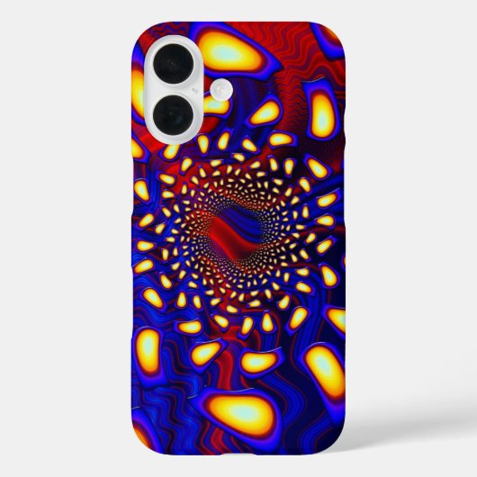 KaleidoBerries Psychedelic Fused Glass Fractal Case-Mate iPhone Case (Achterkant)