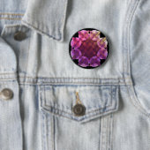 KALEIDOCAT: Luccaface (BLK) Badge Ronde Button 5,7 Cm (In situ)