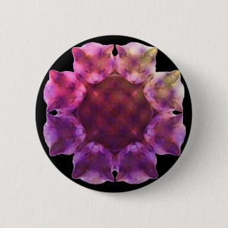 KALEIDOCAT: Luccaface (BLK) Badge Ronde Button 5,7 Cm