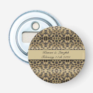 KaleidoCheetah, op maat gemaakt Button Flesopener