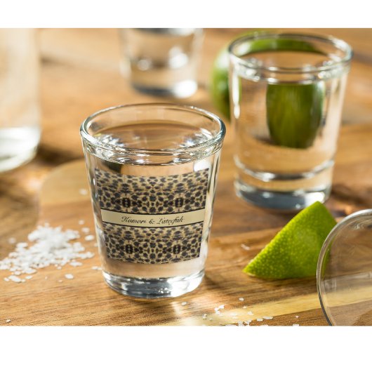 KaleidoCheetah, op maat gemaakt Shot Glas