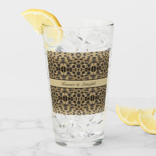 KaleidoCheetah, op maat Glas (Voorkant ijs)