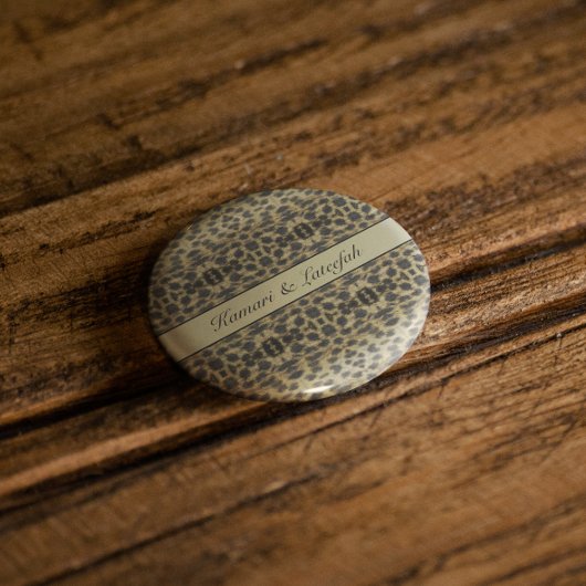 KaleidoCheetah, op maat Ronde Button 5,7 Cm