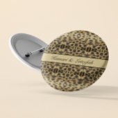 KaleidoCheetah, op maat Ronde Button 5,7 Cm