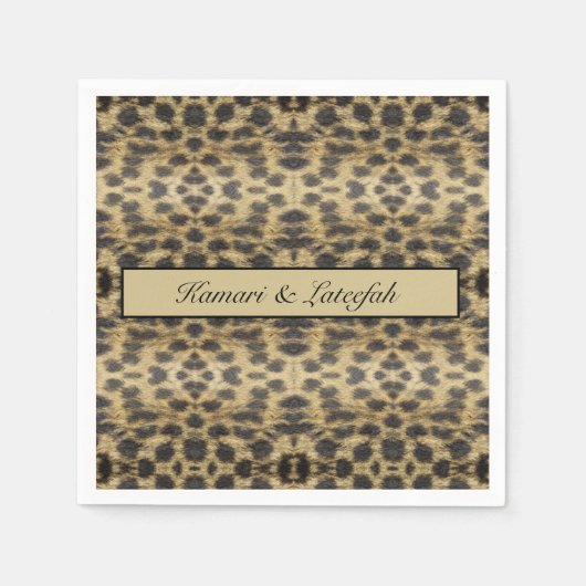 KaleidoCheetah, op maat Servet (Voorkant)