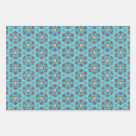 KaleidoDreams Een betoverende plons van kleur Set Inpakpapier Vel (Voorkant 3)