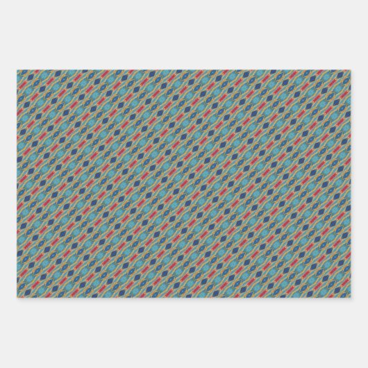 KaleidoDreams Een betoverende plons van kleur Set Inpakpapier Vel (Voorkant)