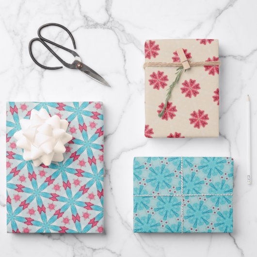 KaleidoDreams Een betoverende plons van kleur Set  Inpakpapier Vel (Voorkant)