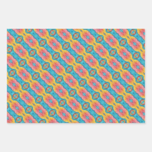 KaleidoDreams Een betoverende plons van kleur Set  Inpakpapier Vel (Voorkant)