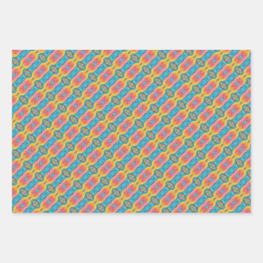 KaleidoDreams Een betoverende plons van kleur Set Inpakpapier Vel (Voorkant)