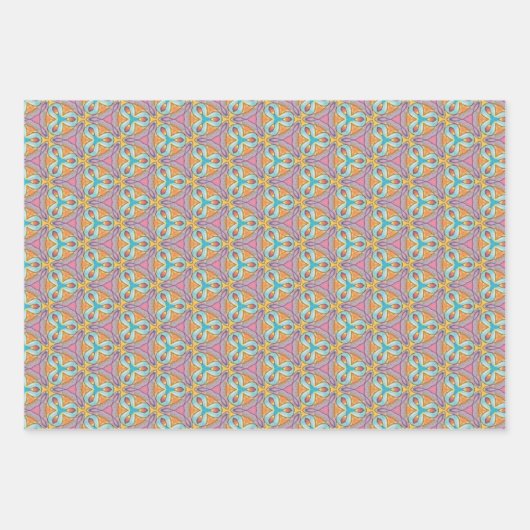 KaleidoDreams Een betoverende plons van kleur Set  Inpakpapier Vel (Voorkant)