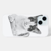 Kaleidoscat Cartoon Halftone Case-Mate iPhone Case (Achterkant (horizontaal))