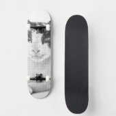 Kaleidoscat Cartoon Halftone Persoonlijk Skateboard (Voorkant)