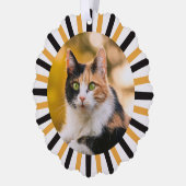 Kaleidoscat Kerstmis Ornament Kaart (Links)