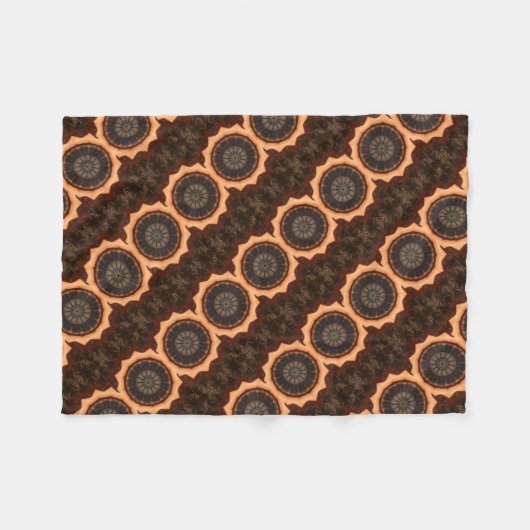 Kaleidoscoop 1 fleece deken (Voorkant (Horizontaal))