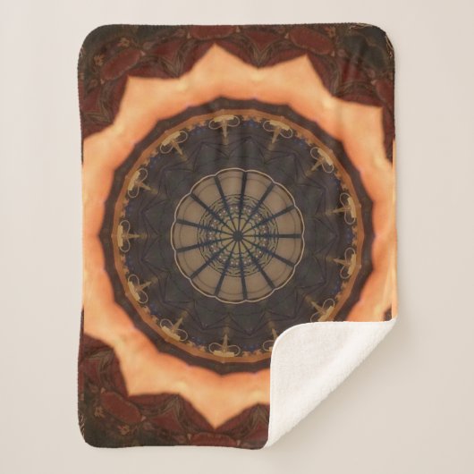 Kaleidoscoop 1 sherpa deken (Voorkant)