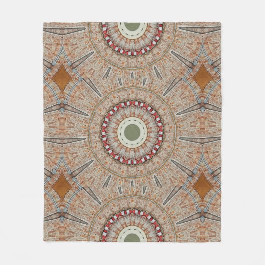 Kaleidoscoop 6 fleece deken (Voorkant)