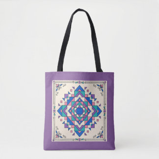 Kaleidoscoop Abstract Patroon Tote Bag