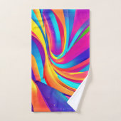 Kaleidoscoop Abstract Uitbarsting Kunstwerk Bad Handdoek (Handdoek)