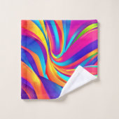 Kaleidoscoop Abstract Uitbarsting Kunstwerk Bad Handdoek (Wasdoekje)