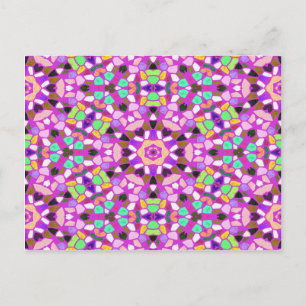 Kaleidoscoop achtergrond briefkaart