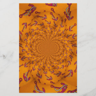 Kaleidoscoop Anker Art Print Briefpapier