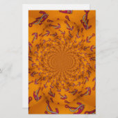Kaleidoscoop Anker Art Print Briefpapier (Voorkant / Achterkant)