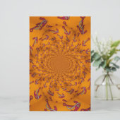 Kaleidoscoop Anker Art Print Briefpapier (Staand voorkant)