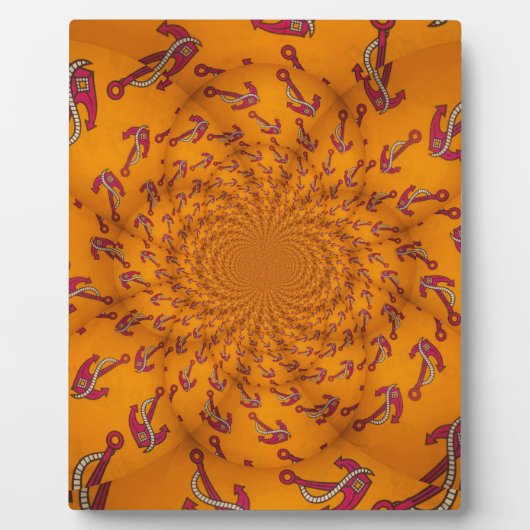 Kaleidoscoop Anker Art Print Fotoplaat (Voorkant)