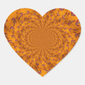 Kaleidoscoop Anker Art Print Hart Sticker (Voorkant)