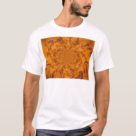 Kaleidoscoop Anker Art Print T-shirt (Voorkant)