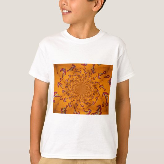 Kaleidoscoop Anker Art Print T-shirt (Voorkant)