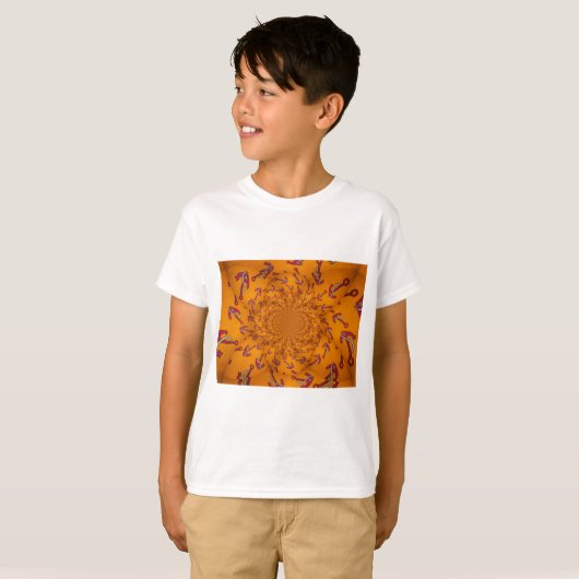 Kaleidoscoop Anker Art Print T-shirt (Voorkant volledig)