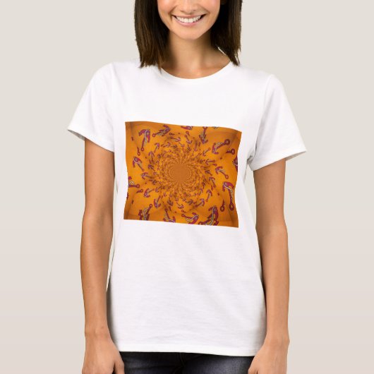 Kaleidoscoop Anker Art Print T-shirt (Voorkant)