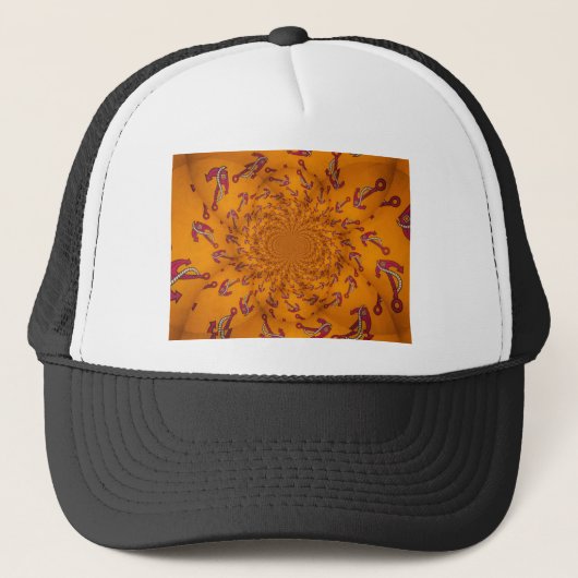 Kaleidoscoop Anker Art Print Trucker Pet (Voorkant)