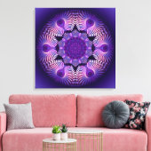 Kaleidoscoop Apophysis Flower I Canvas Afdruk (Insitu (Woonkamer))