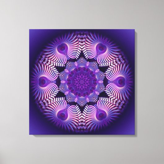Kaleidoscoop Apophysis Flower I Canvas Afdruk (Voorkant)