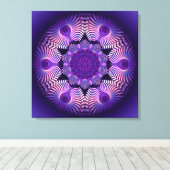 Kaleidoscoop Apophysis Flower I Canvas Afdruk (Insitu (Houten vloer))