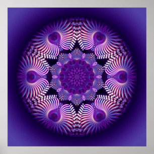 Kaleidoscoop Apophysis Flower I Poster