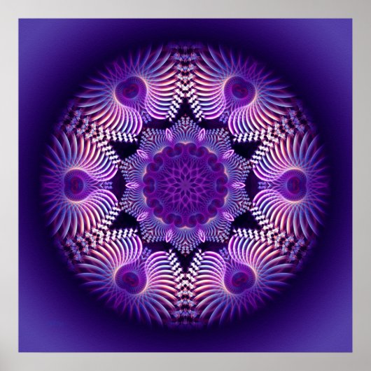 Kaleidoscoop Apophysis Flower I Poster (Voorkant)