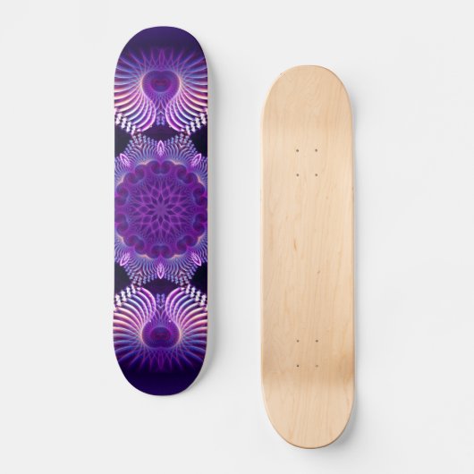 Kaleidoscoop Apophysis Flower I Skateboard (Voorkant)