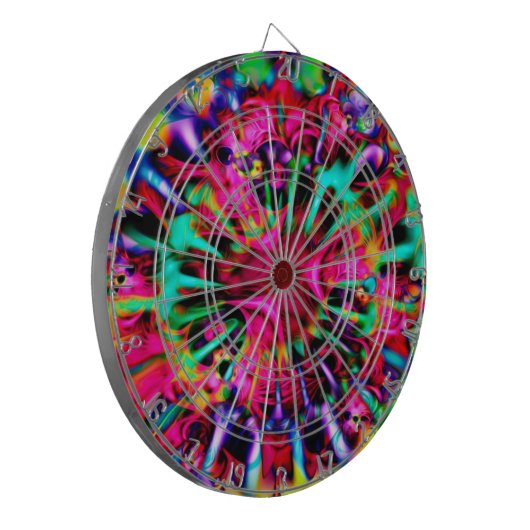 Kaleidoscoop Apophysis Fractal Art - I Dartbord (Voorkant Links)
