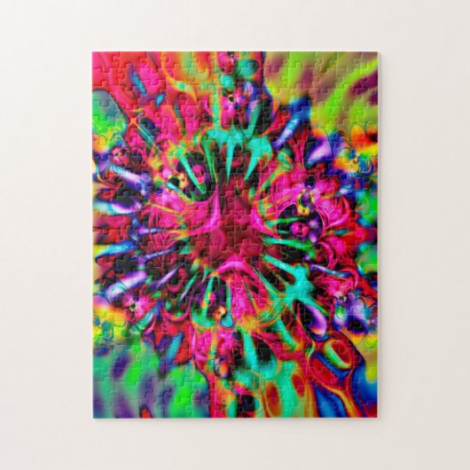 Kaleidoscoop Apophysis Fractal Art - I Legpuzzel (Verticaal)