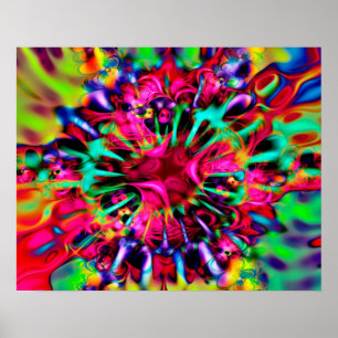 Kaleidoscoop Apophysis Fractal Art - I Poster