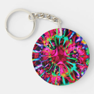 Kaleidoscoop Apophysis Fractal Art - I Sleutelhanger
