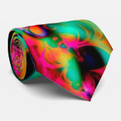 Kaleidoscoop Apophysis Fractal Art - I Stropdas (Opgerold)