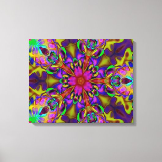 Kaleidoscoop Apophysis Fractal Art. II Canvas Afdruk (Voorkant)
