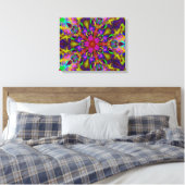 Kaleidoscoop Apophysis Fractal Art. II Canvas Afdruk (Insitu (Slaapkamer))